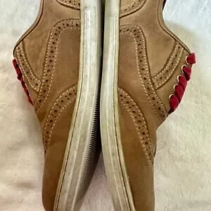 Bed/Stu Oxford Tan Leather Loafers With Red Laces Men’s Size 8.5 Shop All Men main image 4